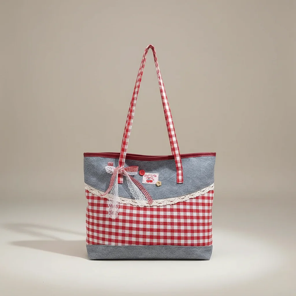 Sac jean cabas femme style champêtre - Vue 20 - sac jean
