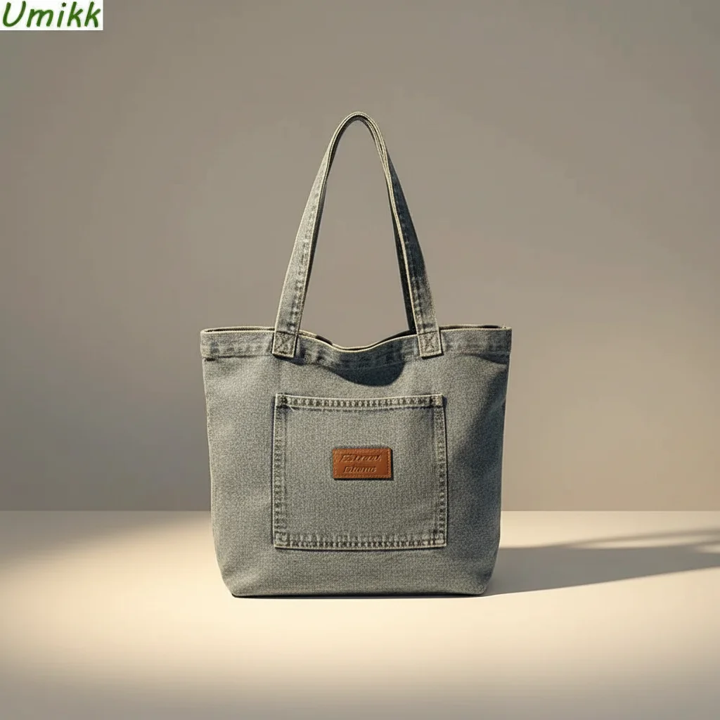 Sac jean cabas femme style décontracté - Vue 5 - sac jean