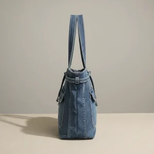 Sac jean cabas 15 pouces denim décontracté - Vue 2 - sac jean