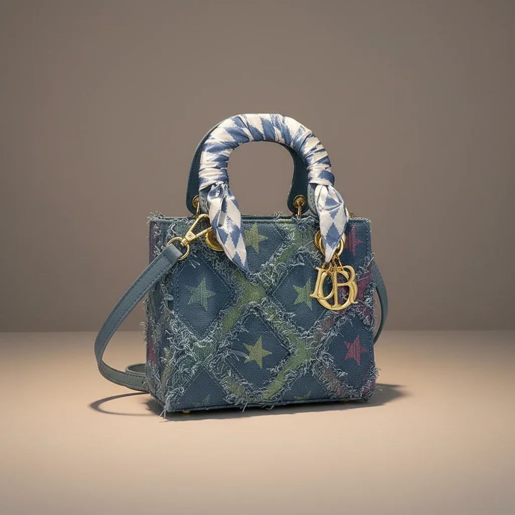 Sac jean femme brodé style y2k - Vue 2 - sac jean
