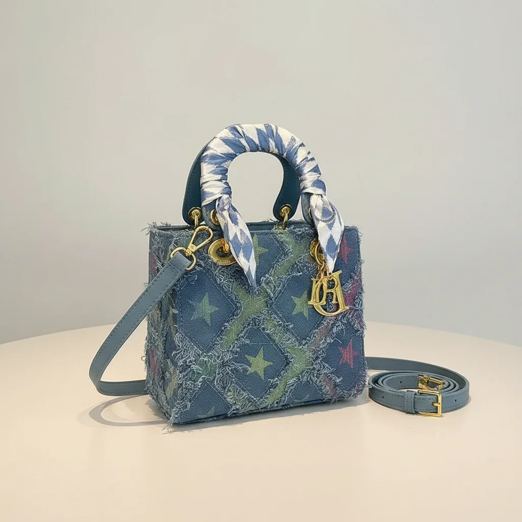 Sac jean femme brodé style y2k - Vue 3 - sac jean