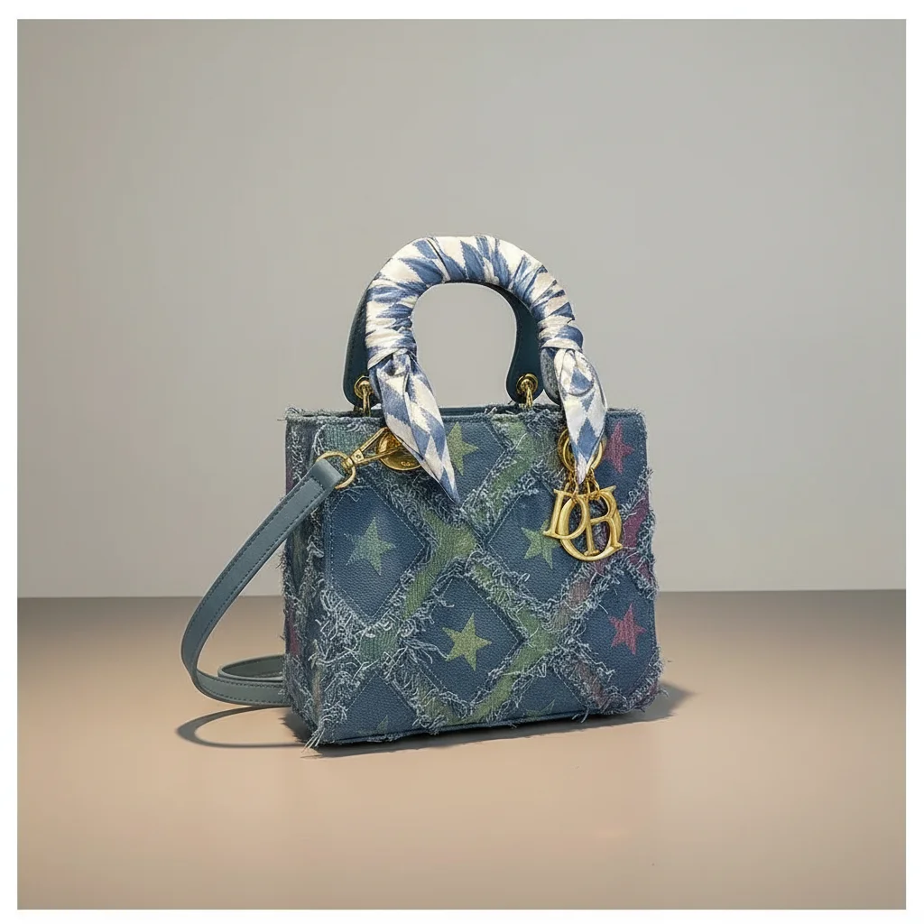 Sac jean femme brodé style y2k - Vue 5 - sac jean