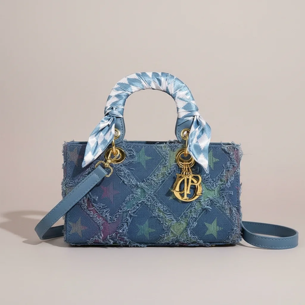 Sac jean femme brodé style y2k - Vue 6 - sac jean
