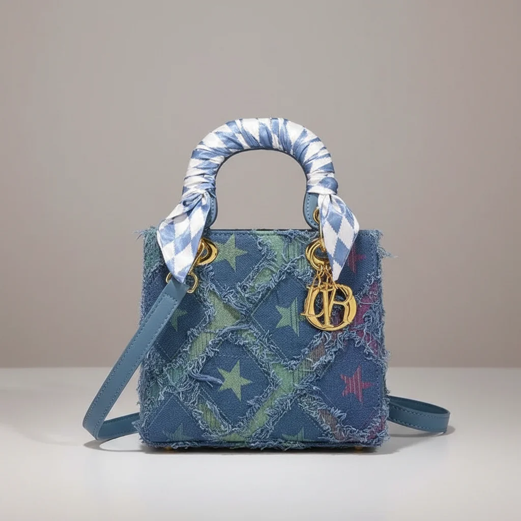 Sac jean femme brodé style y2k - Vue 8 - sac jean