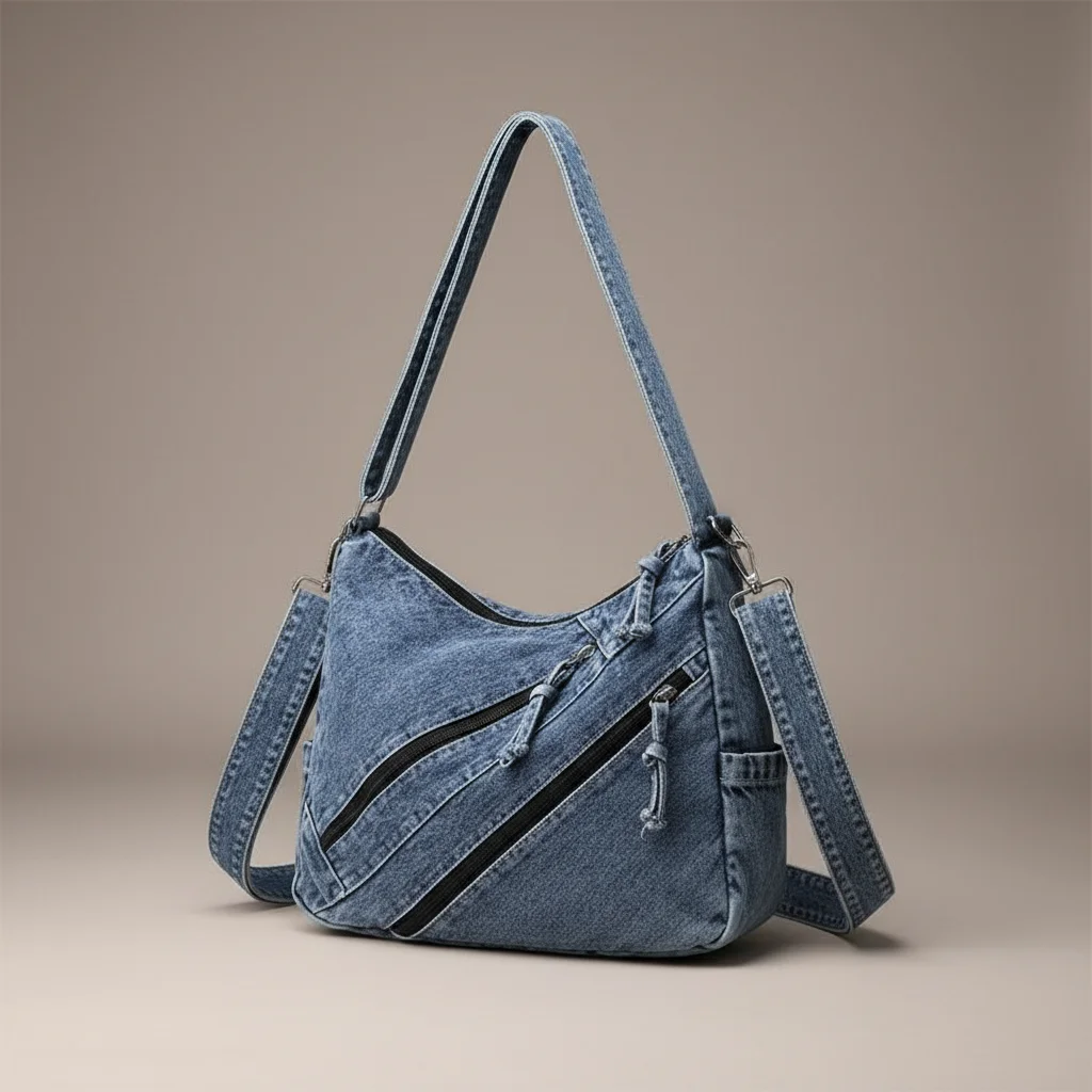 sac jean grande capacité quotidien - Vue 2 - sac jean