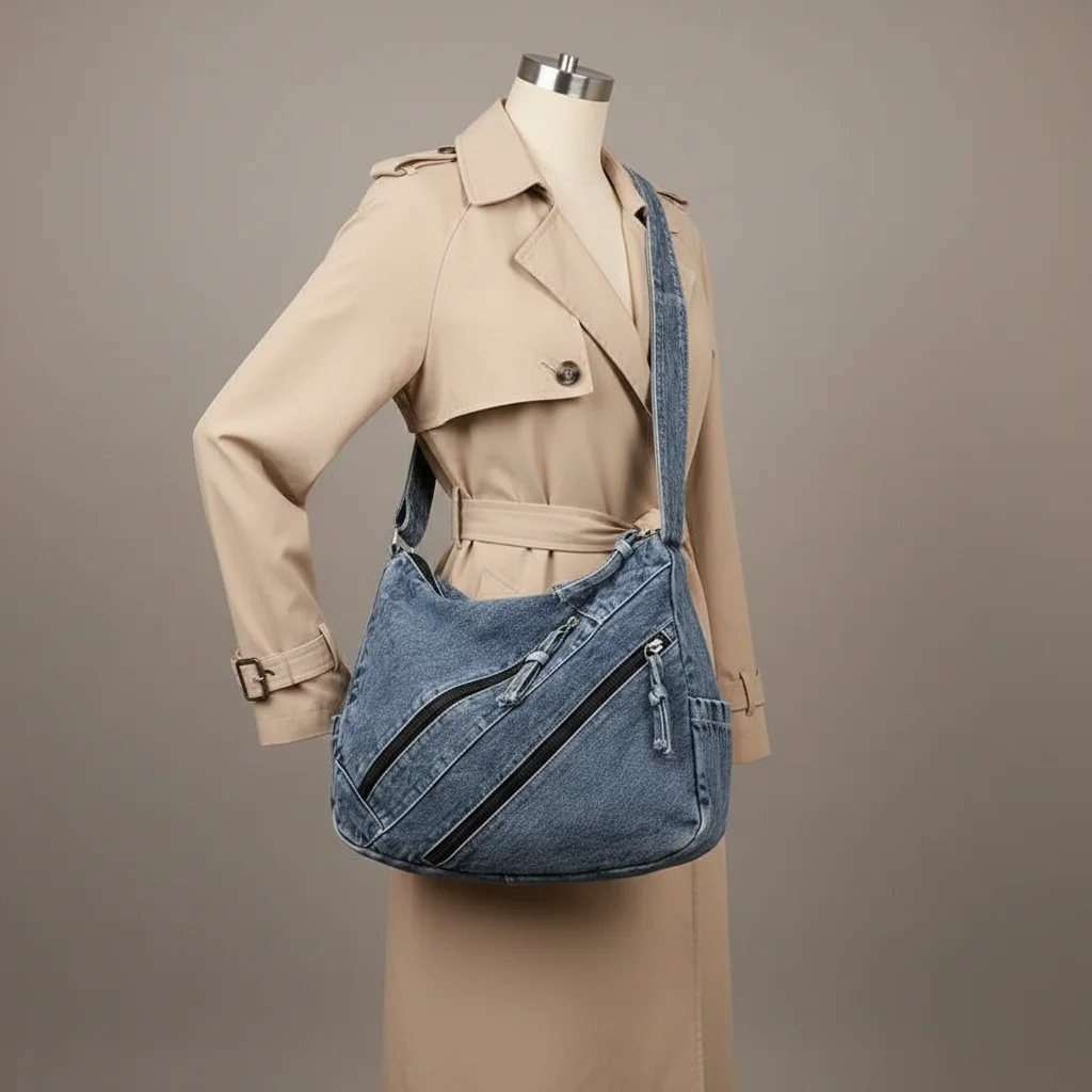 sac jean grande capacité quotidien - Vue 5 - sac jean