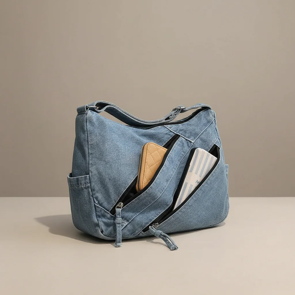 sac jean grande capacité quotidien - Vue 7 - sac jean