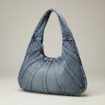 Sac jean hobo femme en denim - Vue 1 - sac jean