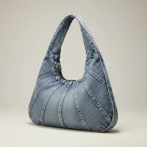 Sac jean hobo femme en denim - Vue 2 - sac jean