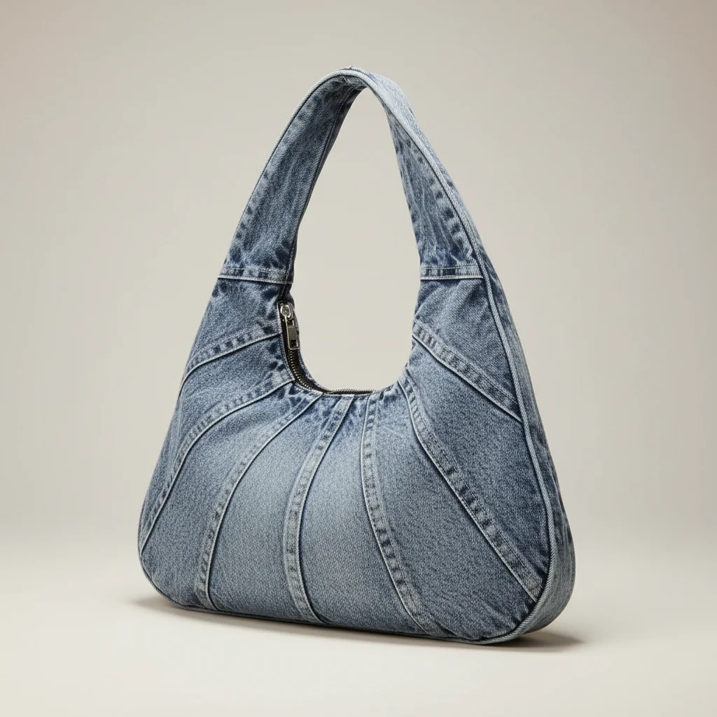 Sac jean hobo femme en denim - Vue 2 - sac jean
