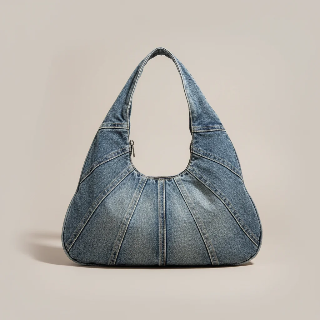 Sac jean hobo femme en denim - Vue 7 - sac jean