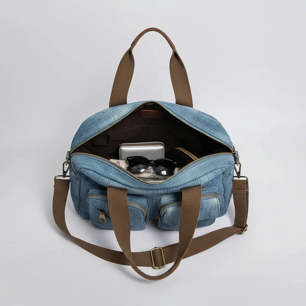 Sac jean multifonctionnel 27cm quotidien - Vue 3 - sac jean