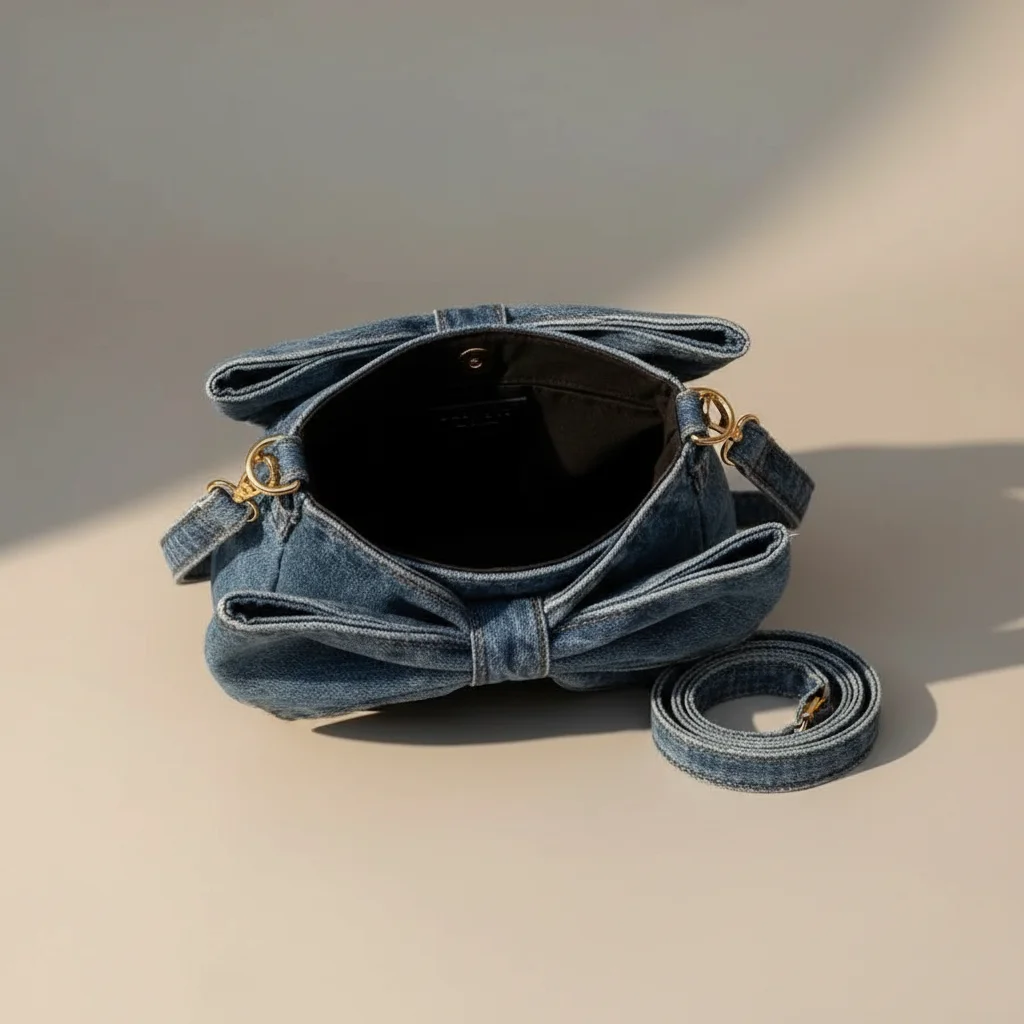 Sac jean noeud polyester grande capacité - Vue 3 - sac jean