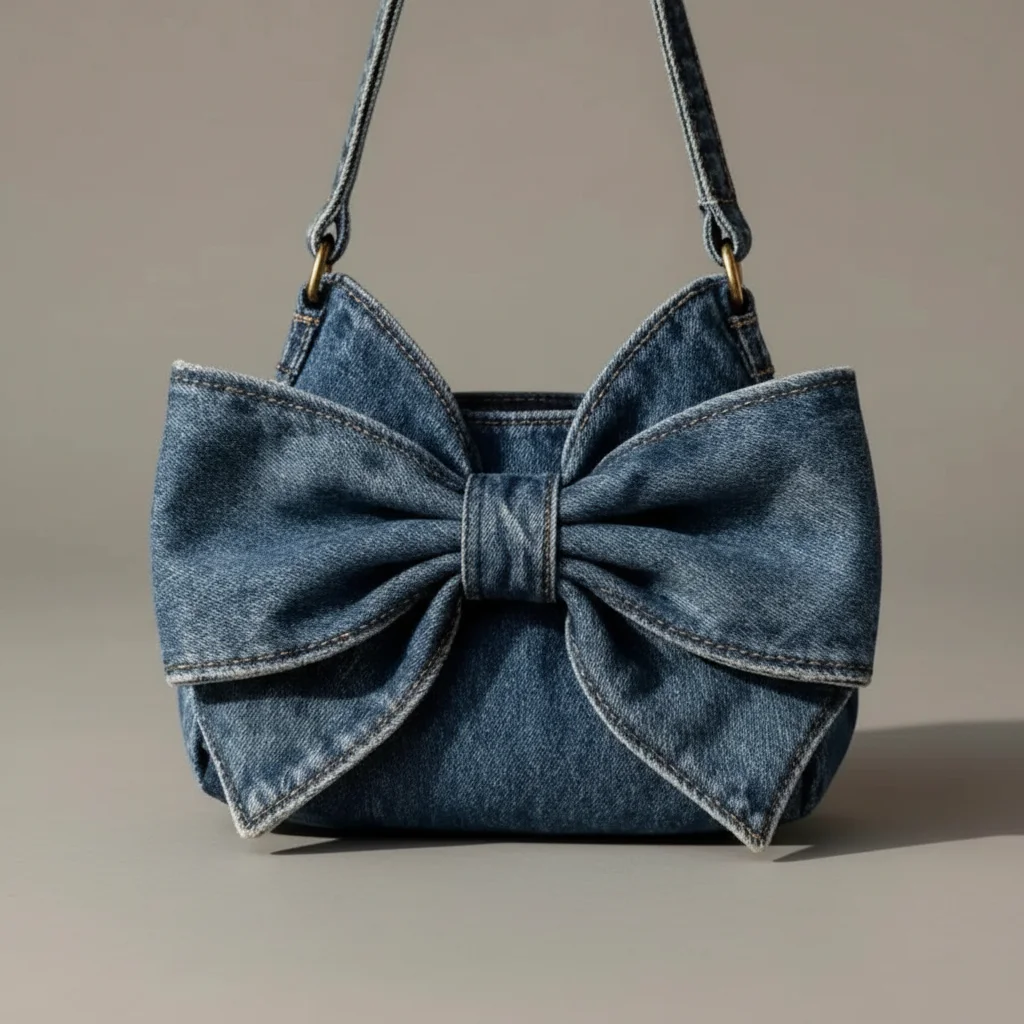 Sac jean noeud polyester grande capacité - Vue 4 - sac jean