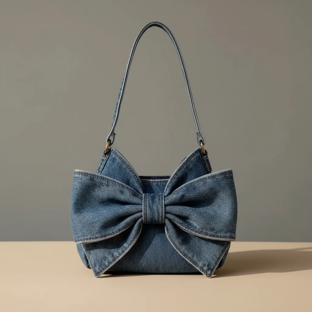 Sac jean noeud polyester grande capacité - Vue 7 - sac jean