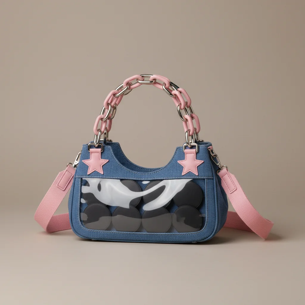 Sac jean shopper denim 26.5cm femme - Vue 14 - sac jean