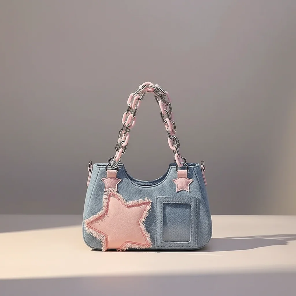 Sac jean shopper denim 26.5cm femme - Vue 15 - sac jean