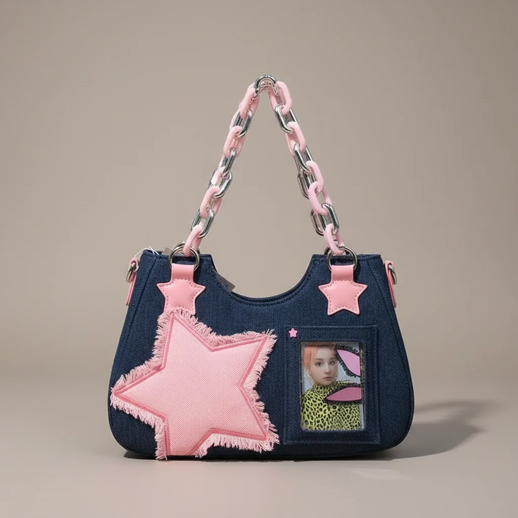 Sac jean shopper denim 26.5cm femme - Vue 16 - sac jean