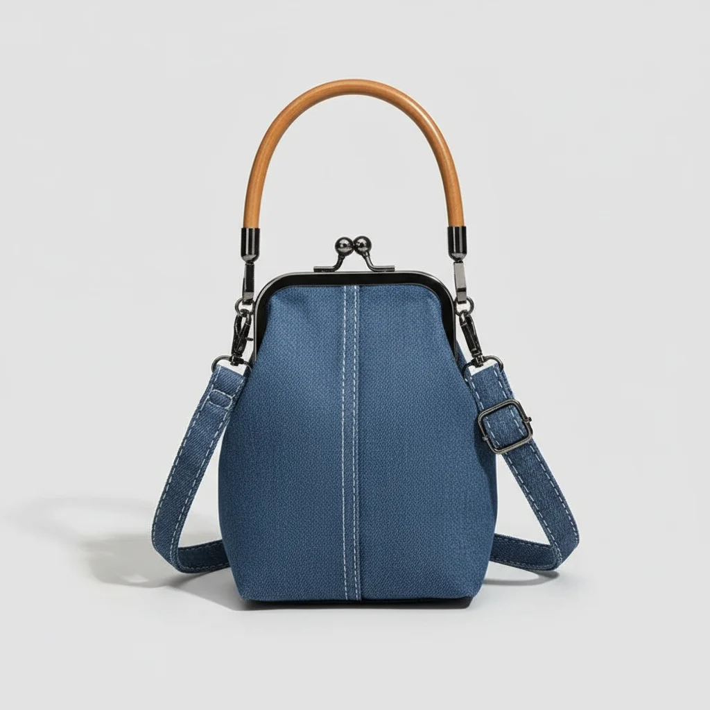 Sac jean vintage femme bandoulière - Vue 1 - sac jean