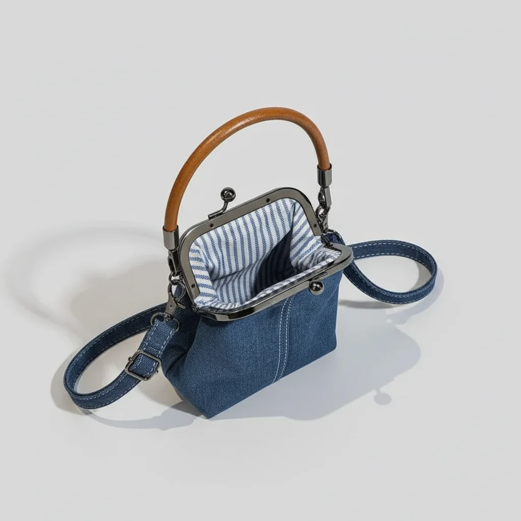 Sac jean vintage femme bandoulière - Vue 3 - sac jean