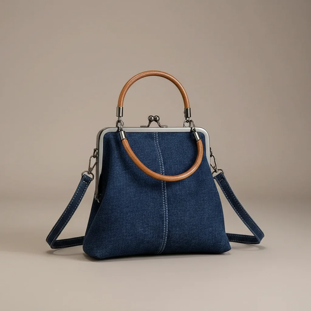 Sac jean vintage femme bandoulière - Vue 8 - sac jean