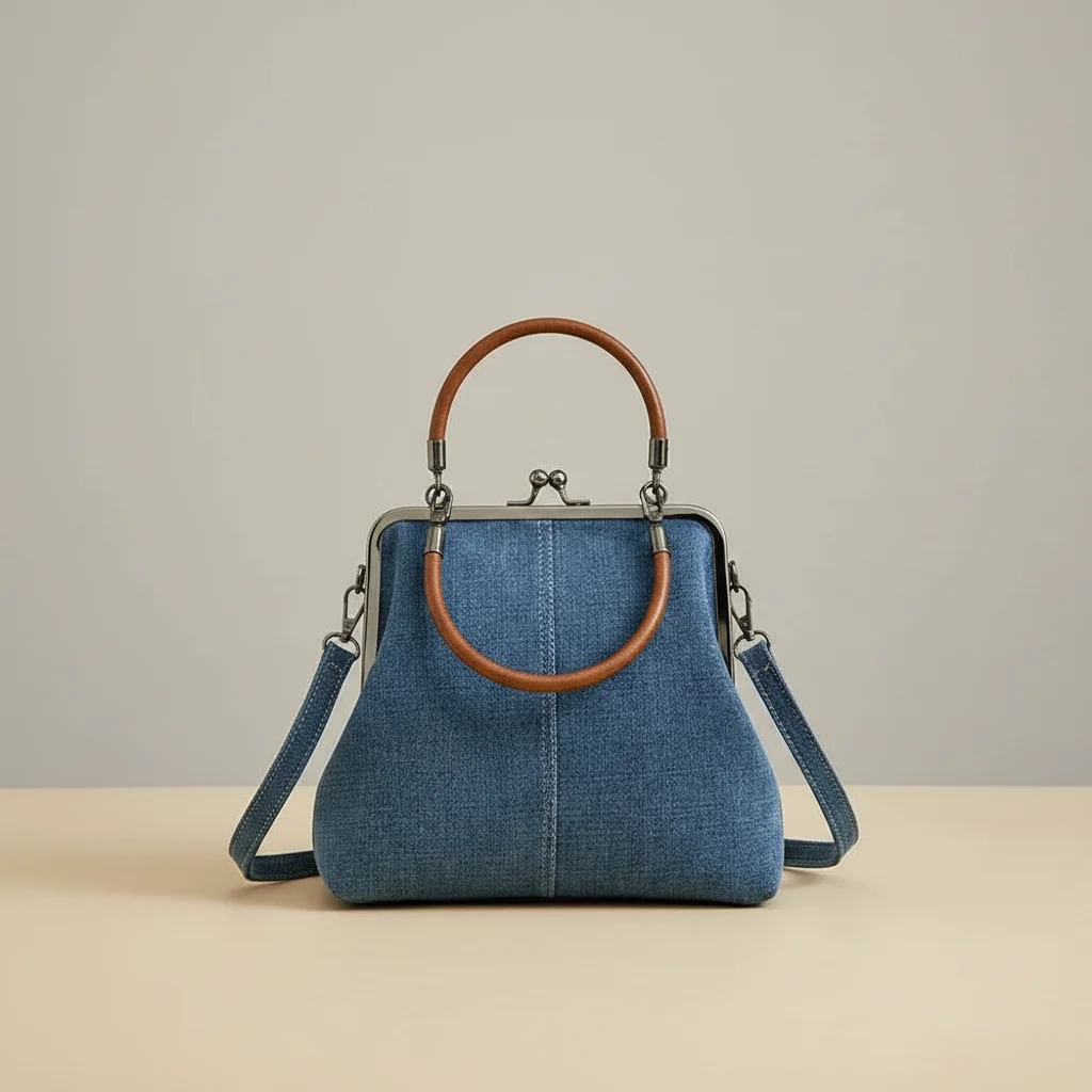 Sac jean vintage femme bandoulière - Vue 9 - sac jean